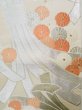 Photo4: L0219C Vintage Japanese Kimono   Off White FUKURO OBI sash Chrysanthemum Silk. (4)