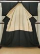 Photo2: L0224G Used Japanese women  Black MONTSUKI crests / Silk.    (Grade D) (2)