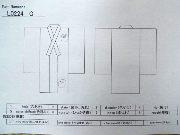 Photo8: L0224G Used Japanese women  Black MONTSUKI crests / Silk.    (Grade D) (8)