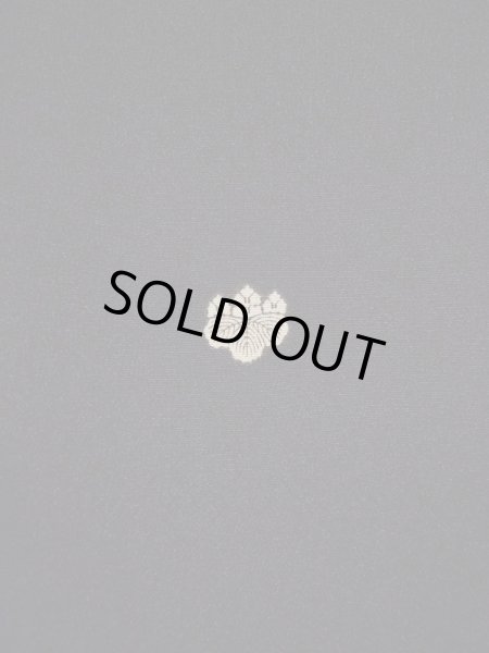 Photo3: L0224V Used Japanese women  Black MONTSUKI crests / Silk.    (Grade B) (3)