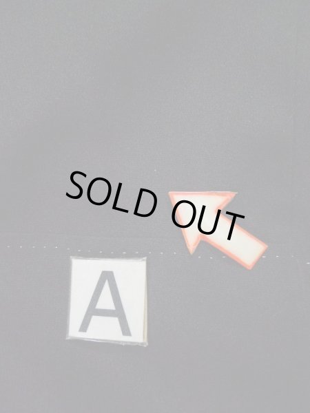 Photo13: L0224V Used Japanese women  Black MONTSUKI crests / Silk.    (Grade B) (13)