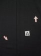 Photo13: L0224Y Used Japanese women  Black MONTSUKI crests / Silk.    (Grade B) (13)
