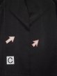 Photo15: L0224Y Used Japanese women  Black MONTSUKI crests / Silk.    (Grade B) (15)