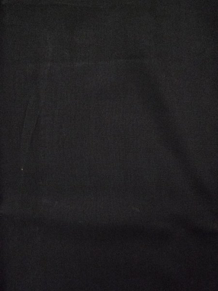 Photo4: L0225B Used Japanese women  Black MONTSUKI crests / Wool.    (Grade D) (4)