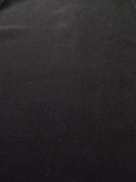 Photo9: L0225B Used Japanese women  Black MONTSUKI crests / Wool.    (Grade D) (9)