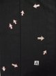 Photo13: L0225B Used Japanese women  Black MONTSUKI crests / Wool.    (Grade D) (13)