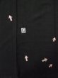 Photo19: L0225B Used Japanese women  Black MONTSUKI crests / Wool.    (Grade D) (19)