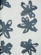 Photo7: L0309C Used Japanese women  Off White YUKATA summer(made in Japan) / Cotton/hemp Flower,   (Grade C) (7)