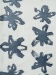 Photo8: L0309C Used Japanese women  Off White YUKATA summer(made in Japan) / Cotton/hemp Flower,   (Grade C) (8)