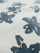 Photo10: L0309C Used Japanese women  Off White YUKATA summer(made in Japan) / Cotton/hemp Flower,   (Grade C) (10)