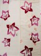 Photo18: L0309O Used Japanese women  Off White YUKATA summer(made in Japan) / Cotton. Flower   (Grade C) (18)