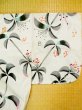 Photo15: L0309P Used Japanese women  Off White YUKATA summer(made in Japan) / Linen. Abstract pattern   (Grade C) (15)