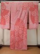 Photo3: L0309U Used Japanese women  Purple FURISODE long-sleeved / Silk. Flower,   (Grade B) (3)