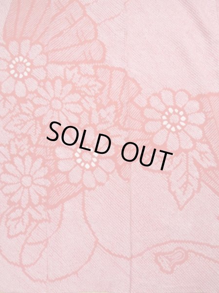 Photo6: L0309U Used Japanese women  Purple FURISODE long-sleeved / Silk. Flower,   (Grade B) (6)