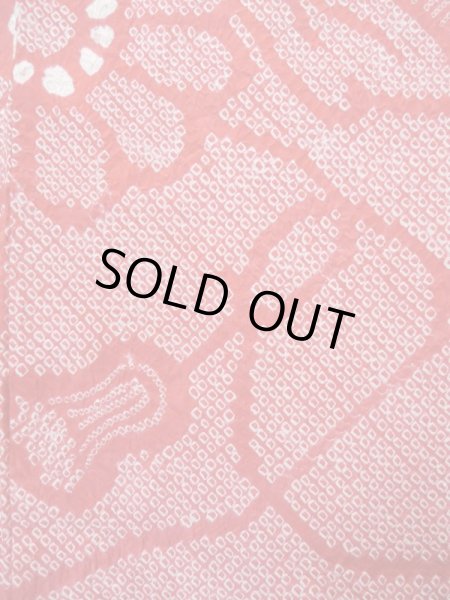 Photo11: L0309U Used Japanese women  Purple FURISODE long-sleeved / Silk. Flower,   (Grade B) (11)