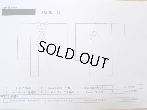 Photo17: L0309U Used Japanese women  Purple FURISODE long-sleeved / Silk. Flower,   (Grade B) (17)