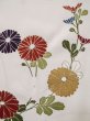 Photo8: L0316G Used Japanese women  Off White HOUMONGI formal / Silk. Chrysanthemum,   (Grade C) (8)