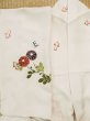 Photo22: L0316G Used Japanese women  Off White HOUMONGI formal / Silk. Chrysanthemum,   (Grade C) (22)