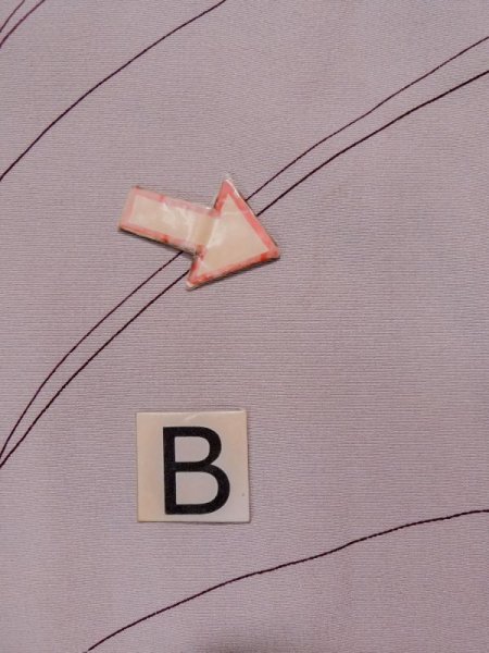 Photo15: L0316I Used Japanese womenSmoky Creamy Rose TSUKESAGE formal / Silk. Abstract pattern   (Grade C) (15)