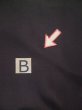 Photo11: L0316N Used Japanese men  Black Men's Kimono / Mousseline.    (Grade D) (11)