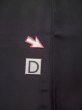 Photo13: L0316N Used Japanese men  Black Men's Kimono / Mousseline.    (Grade D) (13)
