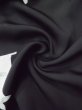Photo10: L0318B Used Japanese women  Black HAORI short jacket / Silk. Flower motif: screen  (Grade B) (10)