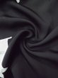 Photo10: L0318B Used Japanese women  Black HAORI short jacket / Silk. Flower motif: screen  (Grade B) (10)