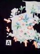 Photo13: L0318B Used Japanese women  Black HAORI short jacket / Silk. Flower motif: screen  (Grade B) (13)