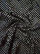 Photo12: L0318D Used Japanese women  Black HAORI short jacket / Silk. Lozenges   (Grade C) (12)
