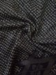 Photo13: L0318D Used Japanese women  Black HAORI short jacket / Silk. Lozenges   (Grade C) (13)