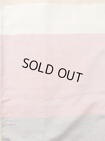 Photo4: L0318G Used Japanese womenSmoky Creamy Purple HAORI short jacket / Silk. Line   (Grade B) (4)