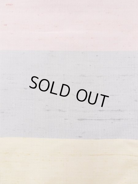 Photo7: L0318G Used Japanese womenSmoky Creamy Purple HAORI short jacket / Silk. Line   (Grade B) (7)