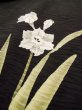 Photo9: L0318J Used Japanese women  Black HAORI short jacket / Silk. Flower,   (Grade B) (9)