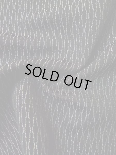 Photo12: L0318K Used Japanese women  Black HAORI short jacket / Silk. Flower,   (Grade B) (12)