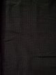 Photo4: L0318N Used Japanese men  Black Men's Haori / Silk. Dot motif in lining: strip paper  (Grade D) (4)