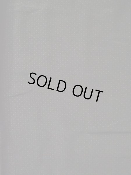 Photo4: L0318N Used Japanese men  Black Men's Haori / Silk. Dot motif in lining: strip paper  (Grade D) (4)