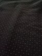 Photo7: L0318N Used Japanese men  Black Men's Haori / Silk. Dot motif in lining: strip paper  (Grade D) (7)