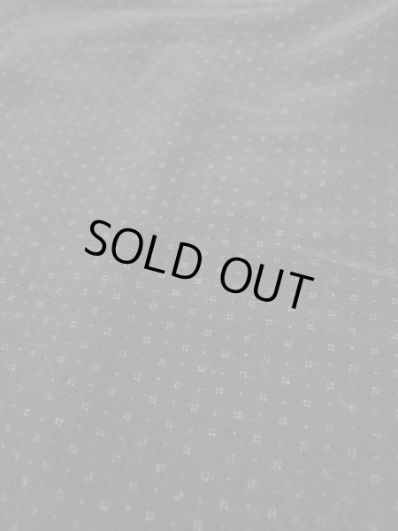 Photo7: L0318N Used Japanese men  Black Men's Haori / Silk. Dot motif in lining: strip paper  (Grade D) (7)