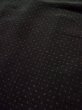 Photo8: L0318N Used Japanese men  Black Men's Haori / Silk. Dot motif in lining: strip paper  (Grade D) (8)