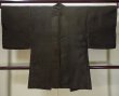 Photo2: L0318O Used Japanese menPale  Brown Men's Haori / Silk.    (Grade B) (2)