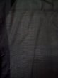 Photo3: L0318S Used Japanese men  Black Men's Haori / Silk.    (Grade D) (3)