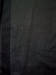 Photo4: L0318S Used Japanese men  Black Men's Haori / Silk.    (Grade D) (4)