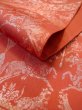 Photo12: L0323C Vintage Japanese Kimono   Vermilion FUKURO OBI sash Circle Silk. (Grade B) (12)