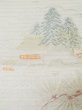 Photo10: L0323D Vintage Japanese Kimono   Ivory MARU OBI sash Chrysanthemum Silk. (Grade B) (10)