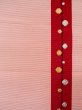 Photo5: L0323F Vintage Japanese Kimono Pink FUKURO NAGOYA OBI sash Circle Silk. (Grade C) (5)