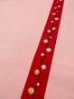 Photo8: L0323F Vintage Japanese Kimono Pink FUKURO NAGOYA OBI sash Circle Silk. (Grade C) (8)
