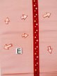 Photo14: L0323F Vintage Japanese Kimono Pink FUKURO NAGOYA OBI sash Circle Silk. (Grade C) (14)