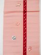 Photo16: L0323F Vintage Japanese Kimono Pink FUKURO NAGOYA OBI sash Circle Silk. (Grade C) (16)