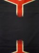 Photo4: L0323J Vintage Japanese Kimono   Black NAGOYA OBI sash Chinese flower Silk. (Grade B) (4)