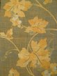 Photo4: L0323R Vintage Japanese Kimono Pale  Orange FUKURO NAGOYA Obi Leaf Silk. (Grade C) (4)